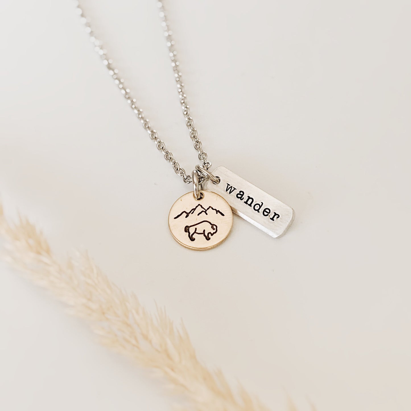 Wander Bison Mountain Necklace